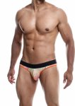 MOB Aero Jock – slipy anatomiczne z odsłoniętym tyłem, elastyczny materiał, czarne
