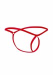 MOB Tear Drop Thong Black – stringi męskie typu tear drop, elastyczna lycra, czarne