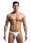 Fetish Swim Jockstrap – sportowy pas z siateczką, szeroki pas biodrowy, czarny, M