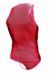 MOB Sexy Sheer Body siateczkowy kombinezon z otwartym przodem, czarny, stringi