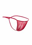 MOB Sheer T-Back Thong męski string siateczkowy czarny L/XL, nowoczesny kroj
