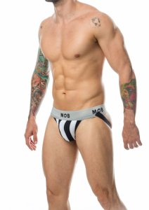 MOB Stripe Classic Jock sportowy pas z bawełnianą kieszenią, uniwersalny rozmiar