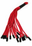 TABOOM Knot Flogger bat z węzłami Bondage in Luxury, czarny, ergonomiczna rączka