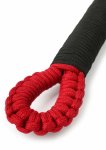 TABOOM Knot Flogger bat z węzłami Bondage in Luxury, czarny, ergonomiczna rączka