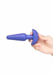 b-Vibe Butties Shake Slimline silikonowy wibrujący plug 4 intensywności, 6 programów