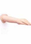 b-Vibe Silicone Hand Model 16.5” z przyssawką, anatomiczny silikonowy czarny
