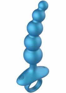 5 Balls Anal Plug Vibrating z pilotem, silikonowy korek z 5 kulkami, 10 trybów, czarny