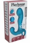 P-spot Tapper Plug Vibrating z pilotem, silikonowy korek anatomiczny, 10 trybów, czarny, wodoodporny