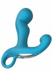 P-spot Tapper Plug Vibrating z pilotem, silikonowy korek anatomiczny, 10 trybów, czarny, wodoodporny