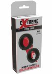 Double Stackers C-Rings 2 Pcs Set M silikonowe pierścienie wsparcia, średni rozmiar, czarny