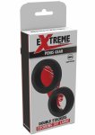 Double Stackers C-Rings 2 Pcs Set M silikonowe pierścienie wsparcia, średni rozmiar, czarny