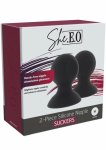 She.E.O Silicone Nipple Suckers M silikonowe nakładki podciśnieniowe średnie, różowe