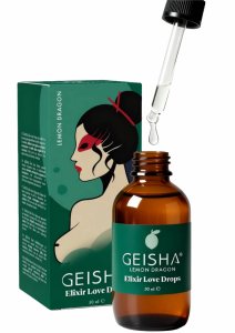Elixir Love Drops 50 ml GEISHA rozgrzewający olejek do masażu, 4 zapachy