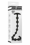 NMC 19 INCH RIBBED silikonowy łańcuch segmentowy czarny 48,2 cm z uchwytem T-bar