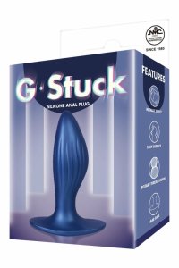 NMC 4.5 INCH Silicone Plug anatomiczny metaliczny niebieski 11,4 cm, spiralny, z T-bar
