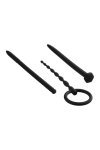 NMC 3 IN 1 Silicone Urethral Sound Kit Set Black – zestaw 3 anatomicznych sond silikonowych