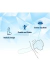 NMC 4 INCH Realistic Mini Transparent Model z Przyssawką 10,1 cm, elastyczny TPE