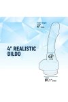 NMC 4 INCH Realistic Mini Transparent Model z Przyssawką 10,1 cm, elastyczny TPE