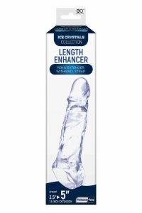 NMC 5 Inch Extender Clear – Przedłużka z paskiem mocującym TPE 12,7 cm, transparentna