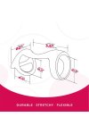 NMC Silicone Pasek Regulowany z Systemem Rozciągającym Czarny – elastyczny silikonowy model