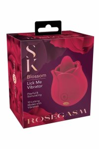 SECRET KISSES Rosegasm Rose Blossom Licker – kompaktowy masażer 10 trybów, ładowanie USB