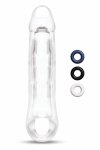 SIZE UP Clear View Extender z pętlą i pierścieniami, transparentny model 20,3 cm TPE