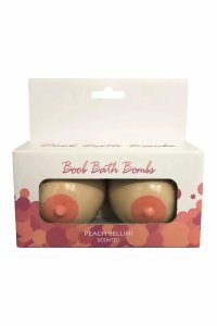 Kheper Games BOOBIE BATH BOMB SET – 2 kule do kąpieli Peach Bellini 2x215g