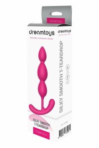 ESSENTIALS Silky Smooth T-Teardrop – silikonowy korek z uchwytem T, elastyczne koraliki, 14 cm