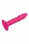ESSENTIALS Twisted Plug – silikonowy model z przyssawką, spiralna powierzchnia, 17 cm, czarny