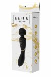 Dream Toys ELITE CELINE czarny masażer z 2 silnikami, wodoodporny, 22,5 cm