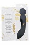 Dream Toys ELITE CELINE czarny masażer z 2 silnikami, wodoodporny, 22,5 cm