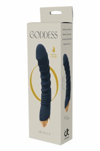 GODDESS COLLECTION AEOLUS silikonowy model z funkcją podgrzewania, 21 cm, wypustki