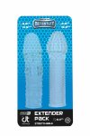 MENZSTUFF Penis Extender Pack Clear zestaw 2 elastycznych nakładek TPE, 15,2 cm