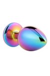 GLEAMING LOVE Multicolour Plug Small aluminiowy model z kryształkiem, 7,1 cm, woreczek