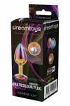 GLEAMING LOVE Multicolour Plug Medium aluminiowy model z kryształem, 8,3 cm, woreczek
