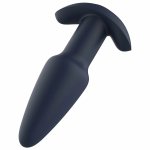 STARTROOPERS Pluto – wibrujący korek analny z pilotem, 7 rytmów, silikonowy, 13,6 cm, IPX6