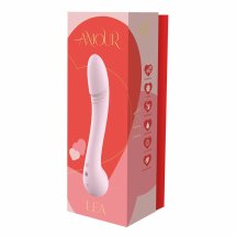 AMOUR FLEXIBLE VIBE LEA silikonowy, elastyczny model z 5 trybami, kulista podstawa, fioletowy