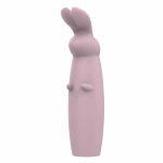 Nude Hazel Rabbit Massager – silikonowa maszyna intymna, 10 trybów, wodoodporna, 14,3 cm