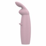 Nude Hazel Rabbit Massager – silikonowa maszyna intymna, 10 trybów, wodoodporna, 14,3 cm