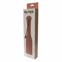 BLAZE Elite Paddle Cognac stylowa płetwa z wegańskiej skóry, 32 cm, premium