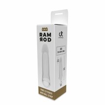 Ramrod Extender 7.6 cala z paskiem, transparentny TPE, wydłużenie 4 cm, 20,5 cm