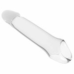 Ramrod Extender 7.6 cala z paskiem, transparentny TPE, wydłużenie 4 cm, 20,5 cm