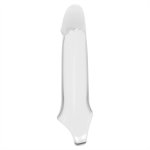 Ramrod Extender 7.6 cala z paskiem, transparentny TPE, wydłużenie 4 cm, 20,5 cm