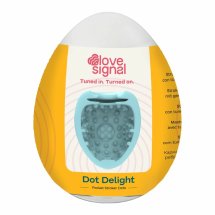 LOVE SIGNAL Dot Delight kompaktowa maszyna intymna kieszonkowa z punktową teksturą TPE