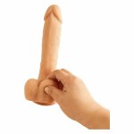 MISTER DIXX TYRONE 26 cm silikonowy model anatomiczny z przyssawką i mocowaniem do uprzęży
