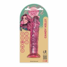 Bubblegum Blast Candy Kelly Pink Classic Jelly 19 cm elastyczny model TPE z przyssawką