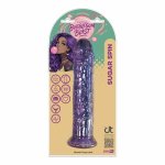 Bubblegum Blast Sugar Spin Purple Classic Jelly 21 cm elastyczny model TPE z przyssawką