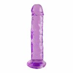 Bubblegum Blast Sugar Spin Purple Classic Jelly 21 cm elastyczny model TPE z przyssawką