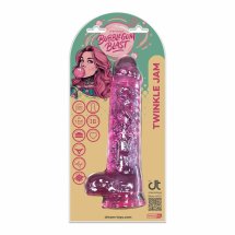 Bubblegum Blast Twinkle Jam Pink Classic Jelly 22 cm elastyczny model TPE z anatomiczną powierzchnią