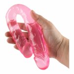 Bubblegum Blast Groovy Times Pink podwójny model żelowy 37,5 cm elastyczny TPE